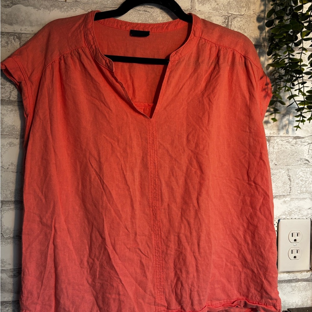 Splendid Coral-Peach Textured Tank